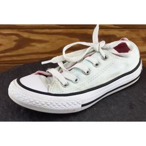 Converse all Star Toddler Girls 11 Medium Light blue‎ Low Top Fabric 656870F